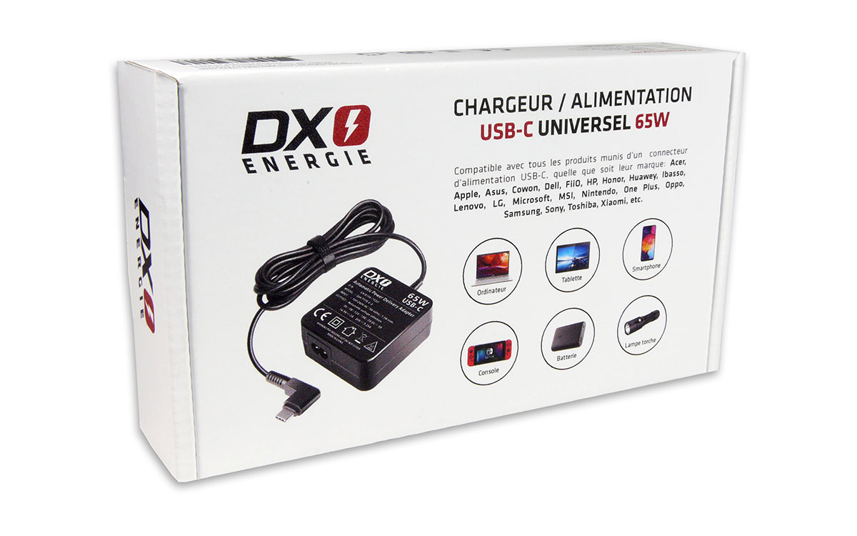 Chargeur/Adaptateur USB TYPE-C 5~20V 3,25A