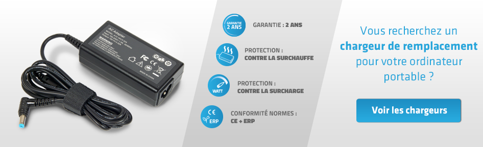 Avec plus de 10.000 références en stock, nous avons certainement le chargeur pour ordinateur portable dont vous aves besoin